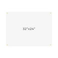 thumbnail image 1 of 24x32 Dry Erase Board for Wall - with .25 White Acrylic and Gold Stand Off Finish - Perfect Whiteboard for Office, Home, Classroom - Durable and Stylish .25 White Acrylic Dry Erase Board, 1 of 8