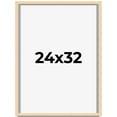 thumbnail image 1 of 24x32 Frame Beige Real Wood Picture Frame Width 0.75 inches | Interior Frame Depth 0.5 inches |, 1 of 8
