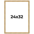 thumbnail image 1 of 24x32 Frame Beige Real Wood Picture Frame Width 1.25 inches | Interior Frame Depth 0.5 inches |, 1 of 8