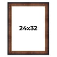 thumbnail image 1 of 24x32 Frame Brown Walnut Gold Ornate Trim Solid Wood Plein Air Picture Frame | 3 Inch Moulding, 1 of 8