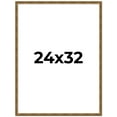 thumbnail image 1 of 24x32 Frame Gold Picture Frame - Complete Modern Photo Frame Includes UV Acrylic Shatter Guard, 1 of 8