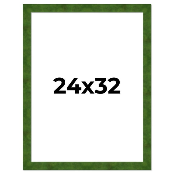 24x32 Frame Green Burl Solid Wood Picture Frame | 1.75 Inches Moulding Width | Interior Frame Depth