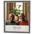 thumbnail image 1 of 24x32 Frame Silver Grey Distressed Solid Wood Picture Frame | 0.75 Inch Moulding Width | Interior, 1 of 8