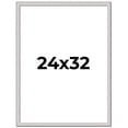 thumbnail image 1 of 24x32 Frame Silver Inner Slope Bevel Picture Frame | 1 Inch Moulding Width | 0.75 Inch Rabbet Depth, 1 of 8