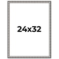 thumbnail image 1 of 24x32 Frame Silver Real Wood Picture Frame Width 1.125 Inches | Interior Frame Depth 0.5 Inches |, 1 of 8