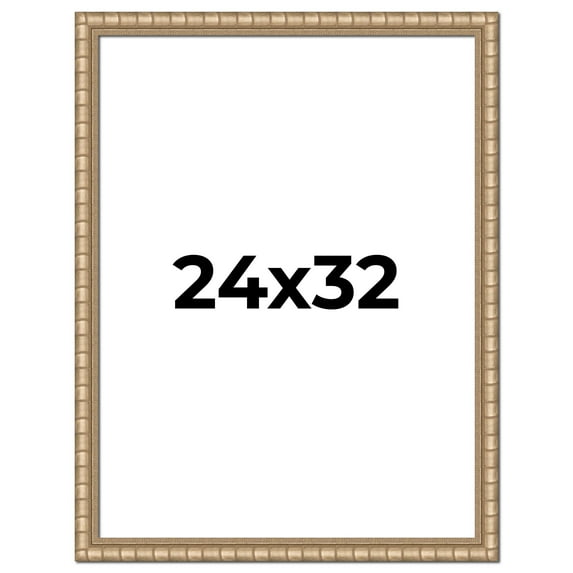 24x32 Frame Silver Real Wood Picture Frame Width 1.5 inches | Interior Frame Depth 0.5 inches |