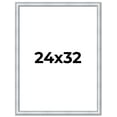 thumbnail image 1 of 24x32 Frame Sterling Silver Solid Wood Picture Frame | 1.25 Inch Moulding Width | 0.75 Inch, 1 of 8