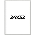 thumbnail image 1 of 24x32 Frame White Real Wood Picture Frame Width 0.75 inches | Interior Frame Depth 0.5 inches |, 1 of 8