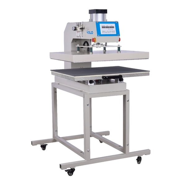 24x32 Large Format Single Station Pneumatic Heat Press Machine 220V 6000W | Digital display control, adjustable pressure, ideal for textile printing