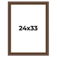 thumbnail image 1 of 24x33 Copper and Brown Real Wood Picture Frame Width 2 inches | Interior Frame Depth 0.5 inches |, 1 of 8