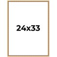 thumbnail image 1 of 24x33 Frame Beaded Gold Solid Wood Picture Frame | 0.75 Inches Moulding Width | Liscio Oro, 1 of 8