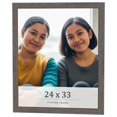 thumbnail image 1 of 24x33 Frame Blue Kingsley Pewter Solid Wood Picture Frame Width 0.75 Inches |Interior Depth 0.5, 1 of 8