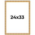 thumbnail image 1 of 24x33 Frame Gold Rustic Solid Wood Picture Frame | 1.25 Inch Wide Moulding | Rustique Gold, 1 of 8