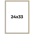 thumbnail image 1 of 24x33 Frame Grey Solid Wood Picture Frame Width 1 Inches | Interior Frame Depth 0.5 Inches |, 1 of 8