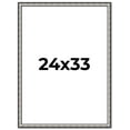 thumbnail image 1 of 24x33 Frame Silver Real Wood Picture Frame Width 1.125 Inches | Interior Frame Depth 0.5 Inches |, 1 of 8
