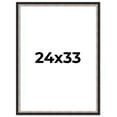 thumbnail image 1 of 24x33 Frame Silver Real Wood Picture Frame Width 1.25 Inches | Interior Frame Depth 0.75 Inches |, 1 of 8