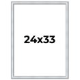 thumbnail image 1 of 24x33 Frame Sterling Silver Solid Wood Picture Frame | 1.25 Inch Moulding Width | 0.75 Inch, 1 of 8