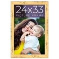 thumbnail image 1 of 24x33 Frame Yellow Real Wood Picture Frame Width 1.25 inches | Interior Frame Depth 0.5 inches |, 1 of 8