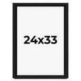 thumbnail image 1 of 24x33 Shadow Box Black Solid Wood Display Picture Frame | 1 Inch Rabbet Depth | | 1.375 Inch, 1 of 4