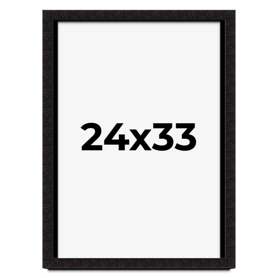 24x33 Shadow Box Black Solid Wood Display Picture Frame | 1 Inch Rabbet Depth | | 1.375 Inch