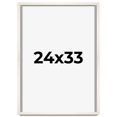 thumbnail image 1 of 24x33 Shadow Box Cream of Wheat White Washed Display Frame | 0.875 Inches Deep Solid Wood Shadowbox, 1 of 8