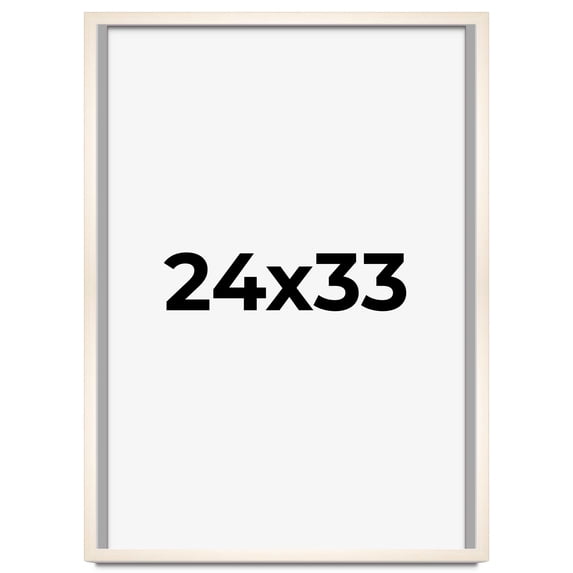 24x33 Shadow Box Cream of Wheat White Washed Display Frame | 0.875 Inches Deep Solid Wood Shadowbox