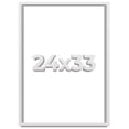 thumbnail image 1 of 24x33 Shadow Box Frame White | 2 Inches Deep Real Wood Contemporary Shadowbox Display Frame | UV, 1 of 8