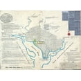 thumbnail image 1 of 24x33in Plan of the city intended for the permanent seat of the government of the United States 【Coated Paper】, 1 of 1