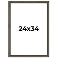 thumbnail image 1 of 24x34 Frame Black Bamboo Solid Wood Picture Frame Width 1.5 Inches | Interior Frame Depth 0.5, 1 of 8