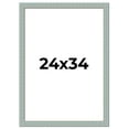 thumbnail image 1 of 24x34 Frame Blue Teal Distressed Solid Wood Picture Frame | 1.625 Inch Moulding Width | Sonoma Blue, 1 of 8
