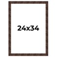 thumbnail image 1 of 24x34 Frame Brown Burl Real Wood Picture Frame Width 1.625 Inches | Interior Frame Depth 0.5 Inches, 1 of 8