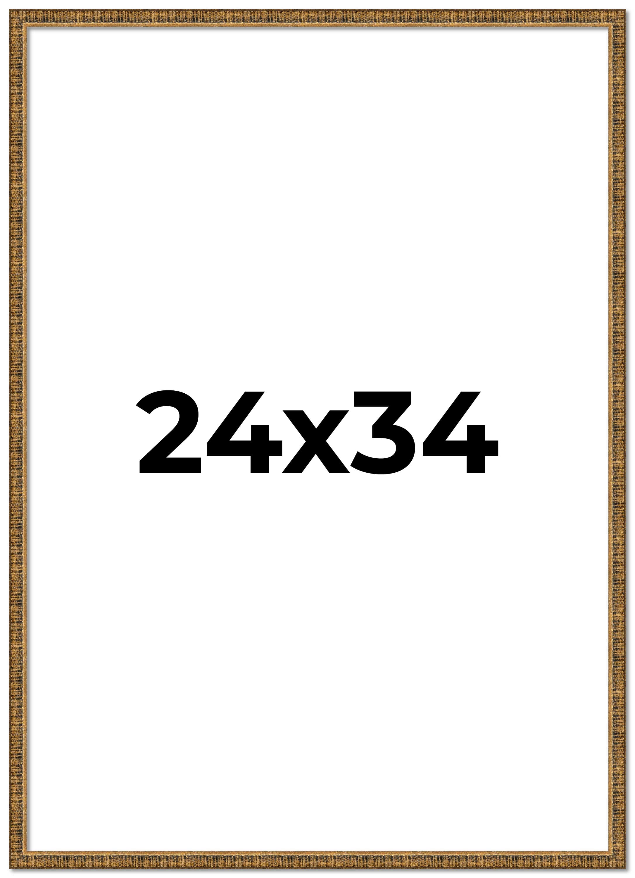 Next 24 Photo Frame 24x34 Frame Gold Picture Frame - Complete Modern Photo Frame Includes ...