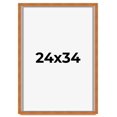 thumbnail image 1 of 24x34 Shadow Box Frame Brown | 0.875 Inches Deep Real Wood Contemporary Shadowbox Display Frame |, 1 of 6