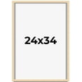 thumbnail image 1 of 24x34 Shadow Box Frame Brown | 0.875 Inches Deep Real Wood Contemporary Shadowbox Display Frame |, 1 of 5