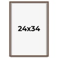 thumbnail image 1 of 24x34 Shadow Box Frame Brown | 1.125 inches Deep Real Wood Rustic Shadowbox Display Frame | UV, 1 of 5
