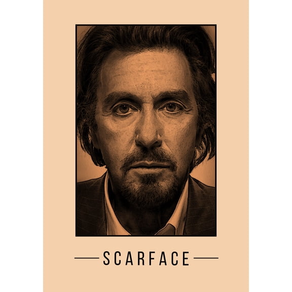 24x34in Laminated Al Pacino Scarface