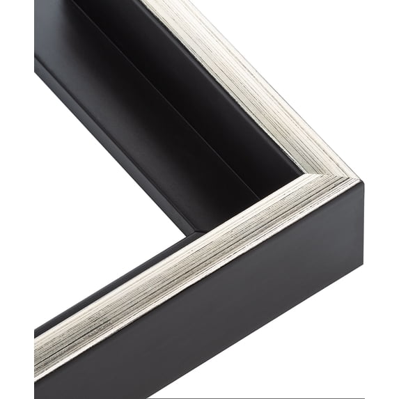 24x35 Canvas Floater Frame Silver Solid Wood Frame Width 1.75 Inches | Interior Frame Depth 1 5/8
