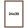 thumbnail image 1 of 24x35 Frame Brown Farmhouse Solid Wood Picture Frame Width 1.5 Inches | Interior Frame Depth 0.5, 1 of 8