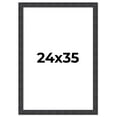 thumbnail image 1 of 24x35 Frame Brown Rustic Solid Wood Picture Frame 1.5 Inches Wide | Interior Frame Depth 0.5 Inches, 1 of 8