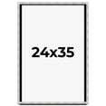 thumbnail image 1 of 24x35 Frame Brushed Silver Solid Wood Picture Frame | 0.75 Inch Moulding Width | Rabbet Depth 0.75, 1 of 5
