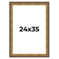 thumbnail image 1 of 24x35 Frame Vintage Gold Solid Wood Picture Frame | 2.5 Inch Moulding Width | Ornate Bronze Museo, 1 of 8