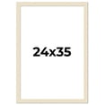 thumbnail image 1 of 24x35 Frame White Real Wood Picture Frame Width 1.5 inches | Interior Frame Depth 0.5 inches | Barn, 1 of 8