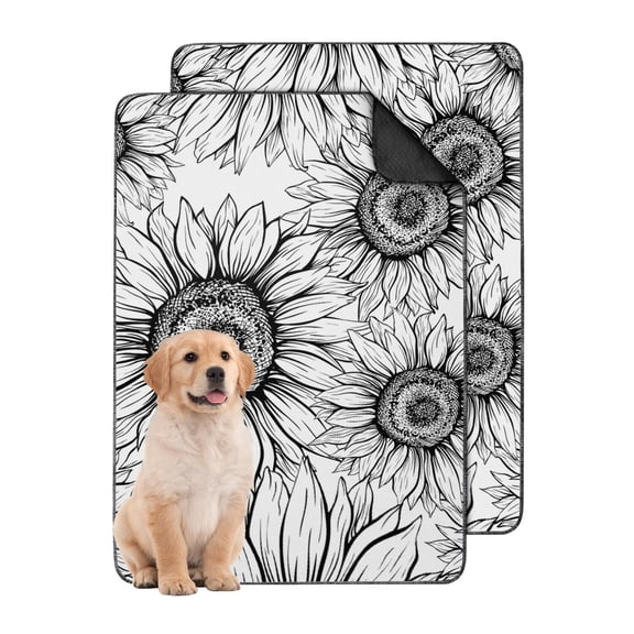 24x35 Inch Reusable Pet Pads 2-Pack, Washable Highly Absorbent Dog Wee Pads with Non-Slip Underside, Perfect for Training and Protecting Home Surfaces
