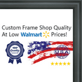 thumbnail image 1 of 24x36 - 24 x 36 Rounded Black Solid Wood Frame with UV Framer's Acrylic & Foam Board Backing - Great For a Photo, P, 1 of 3
