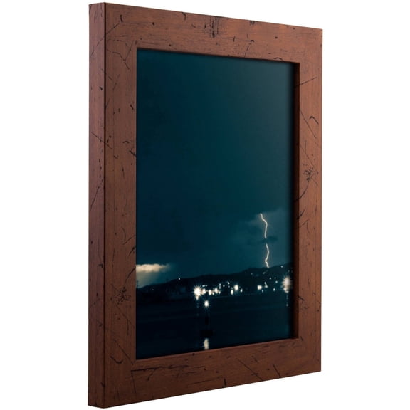 24x36 Bauhaus Modern Dark Walnut Poster Frame