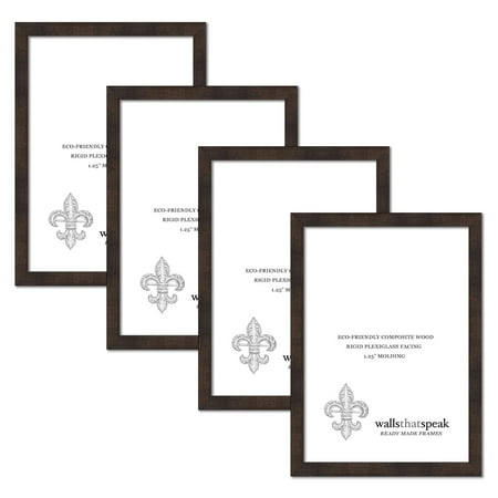24x36 Espresso Brown Picture Frame for Puzzles Posters Photos or Artwork, Set of 4