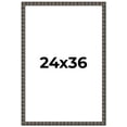 thumbnail image 1 of 24x36 Frame Black Brown Chestnut Mosaic Solid Wood Picture Frame | 1.125 Inch Moulding Width |, 1 of 8