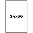 thumbnail image 1 of 24x36 Frame Brown Bamboo with Dark Coffee/Walnut Finish | Solid Wood Picture Frame Width 0.75, 1 of 8