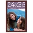 thumbnail image 1 of 24x36 Frame Brown Solid Wood Picture Frame Width 0.75 Inches | Interior Frame Depth 0.5 Inches |, 1 of 8