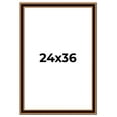 thumbnail image 1 of 24x36 Frame Gold Brown Plein Air Vintage Solid Wood Picture Frame | 1.75 Inches Moulding Width |, 1 of 8